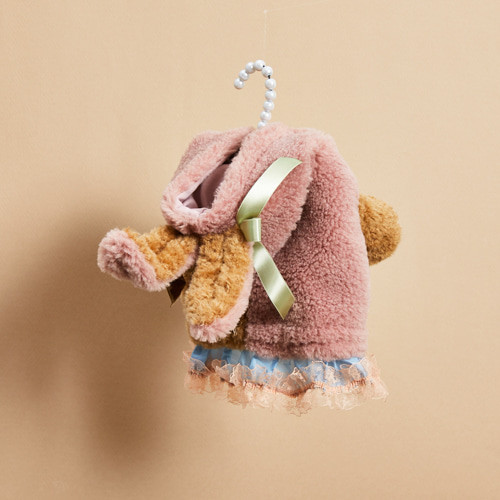 Louisdog Bunny Hoody/Blush 