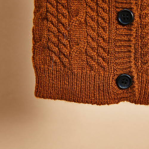 Louisdog Mocha Mousse Cashmere Cardigan