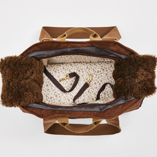 Louisdog Espresso Suede SWAG Bag