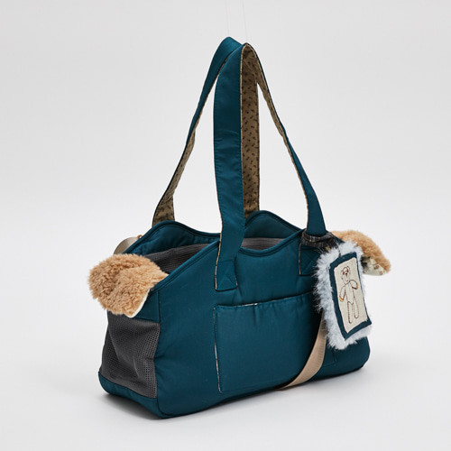 Louisdog Teal Gleam Shoulder Bag