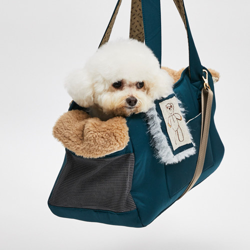 Louisdog Teal Gleam Shoulder Bag