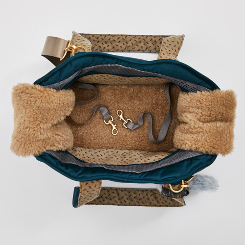 Louisdog Teal Gleam Shoulder Bag