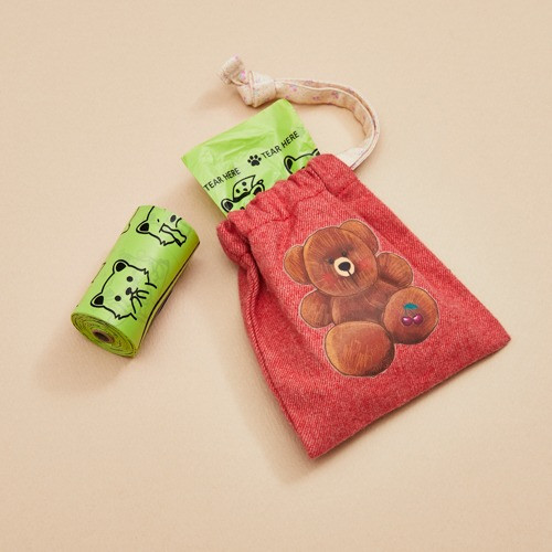 Louisdog Cherry Teddy Poo Bag