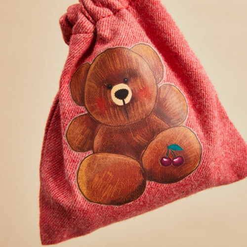 Louisdog Cherry Teddy Poo Bag