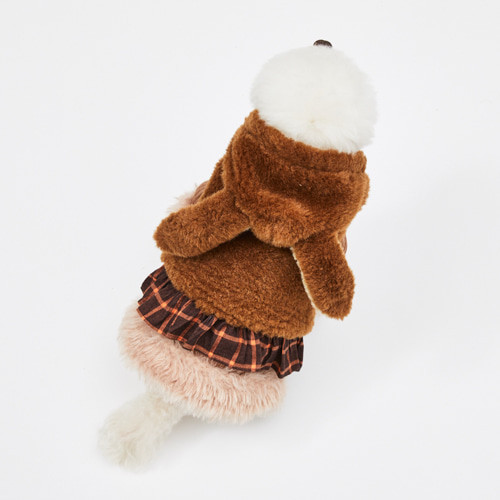 Louisdog Bunny Hoody/Cocoa