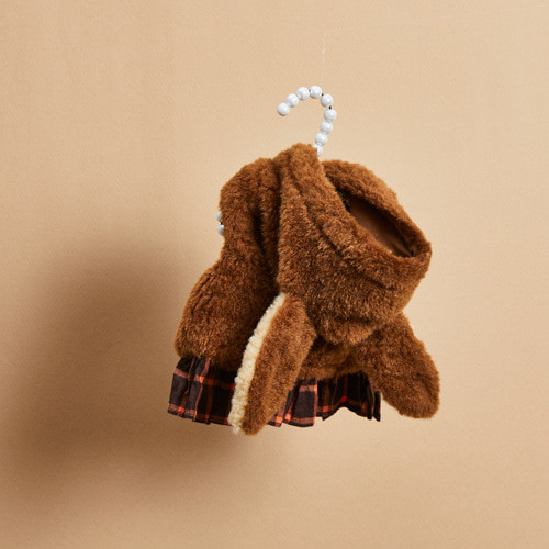 Louisdog Bunny Hoody/Cocoa