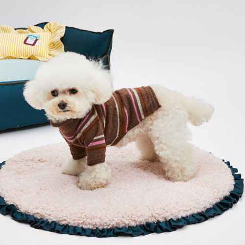 Louisdog Woody Stripes Cash High Neck