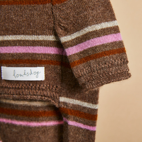 Louisdog Woody Stripes Cash High Neck