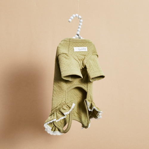 Louisdog Bunny Tail Pants/Leaf Green