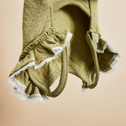 Louisdog Bunny Tail Pants/Leaf Green
