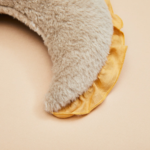 Louisdog Browny Check Moon Pillow