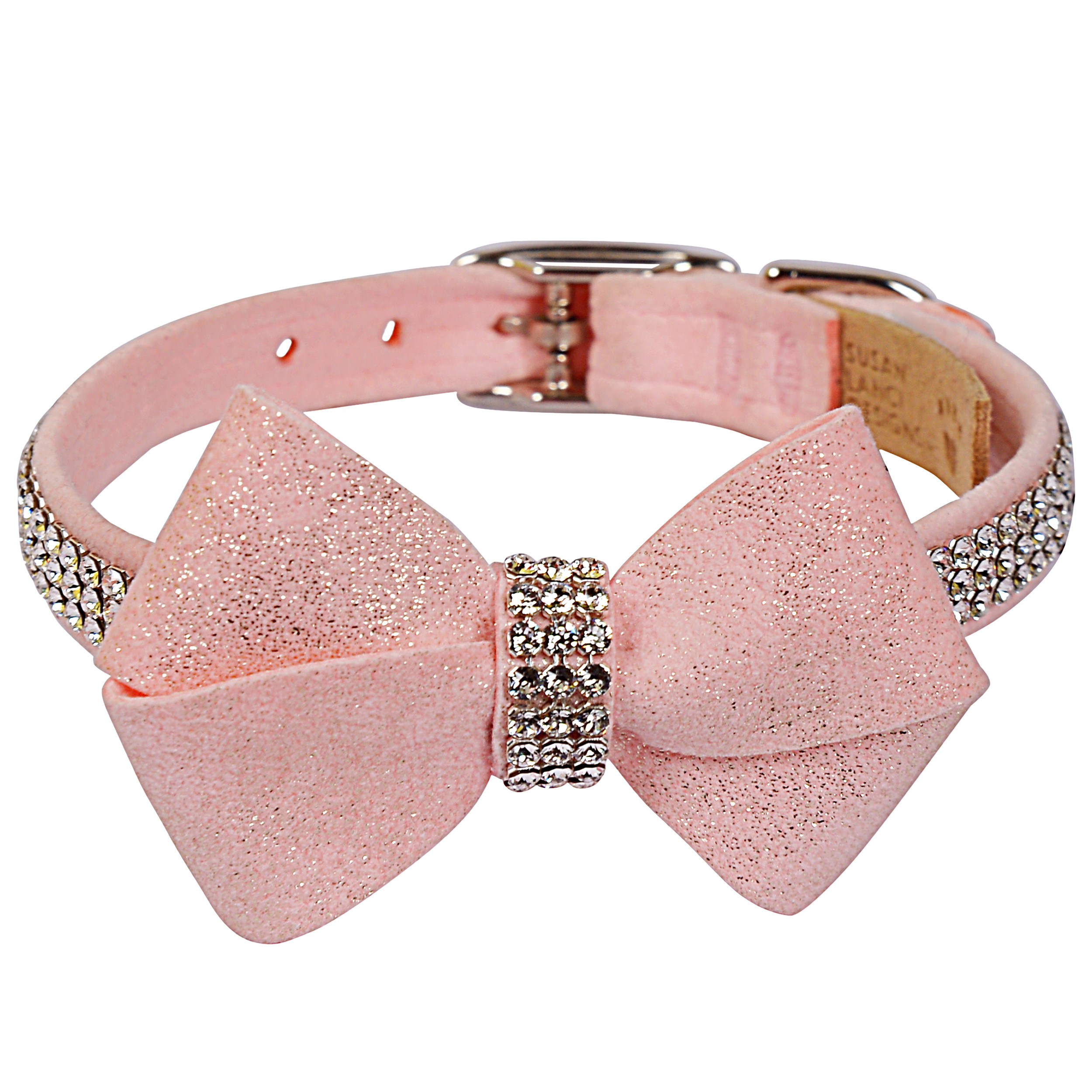 Platinum Glitzerati Nouveau Bow 3 Row Giltmore Collar