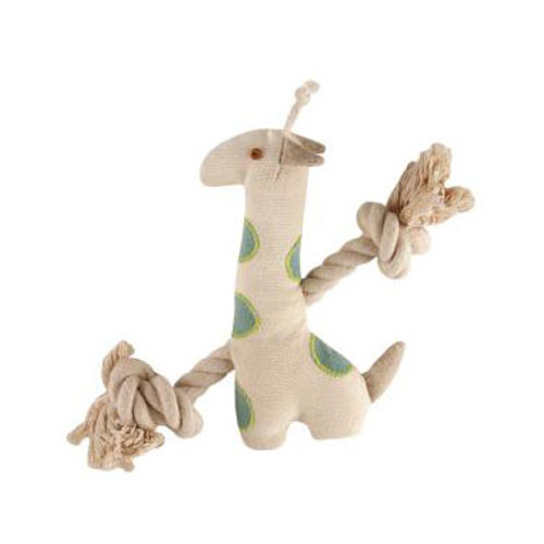 Natural Cotton Canvas Giraffe Rope Toy