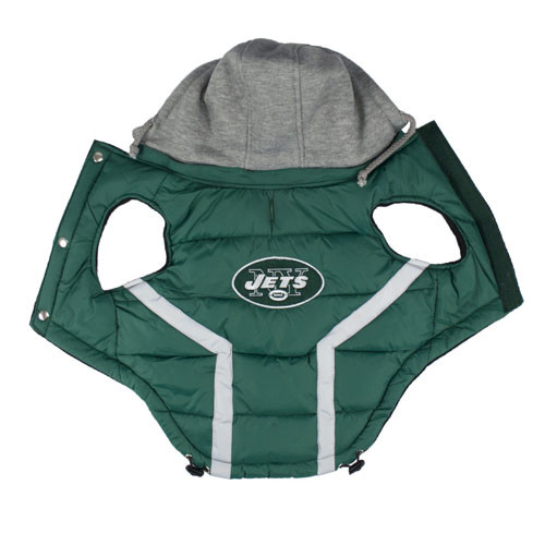 New York Jets Dog Puffer Vest
