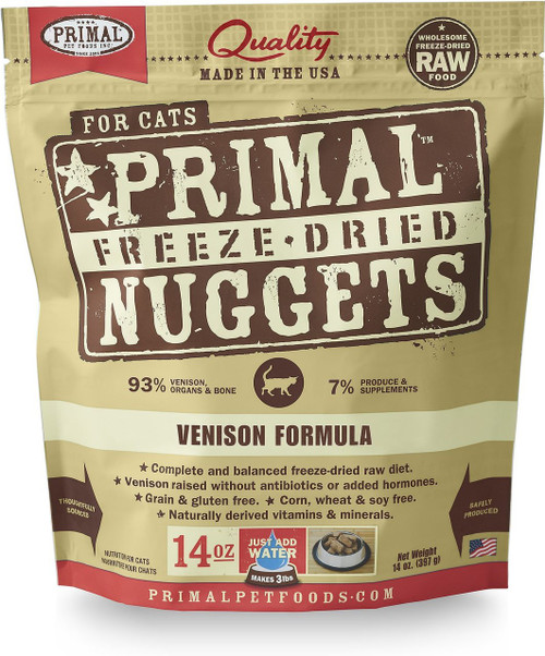 Primal Freeze-Dried Feline Venison Formula Food