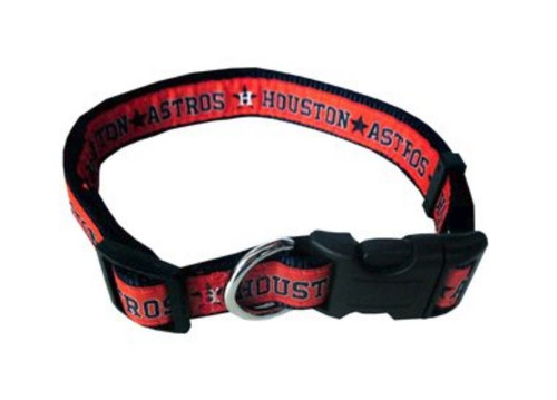 Houston Astros Ribbon Dog Collar