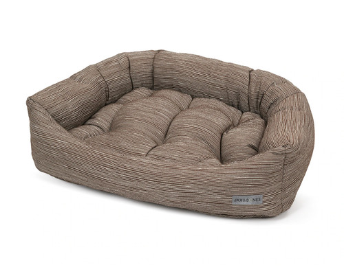 Textured Woven Napper Dog Bed