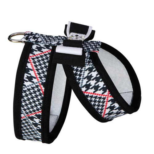 Susan Lanci Classic Glen Houndstooth Tinkie Harness with Really Big Bow and Trim