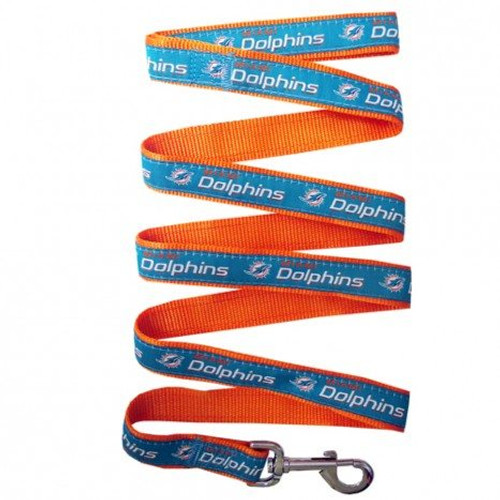 Miami Dolphins Ribbon Dog Leash