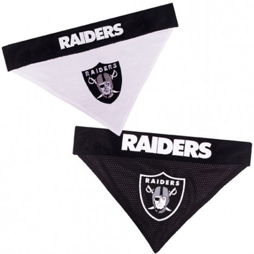 Oakland Raiders Reversible Mesh Dog Bandana