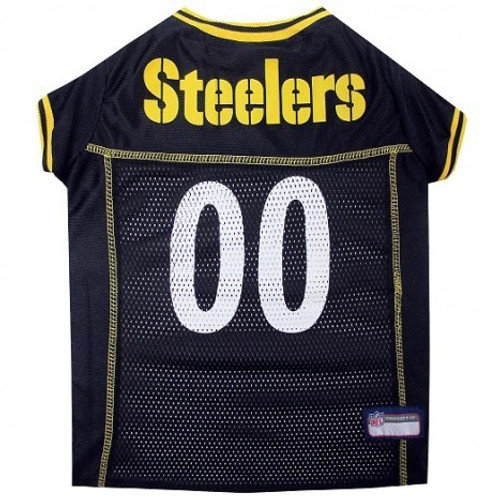 Pittsburgh Steelers Dog Jersey - White Trim