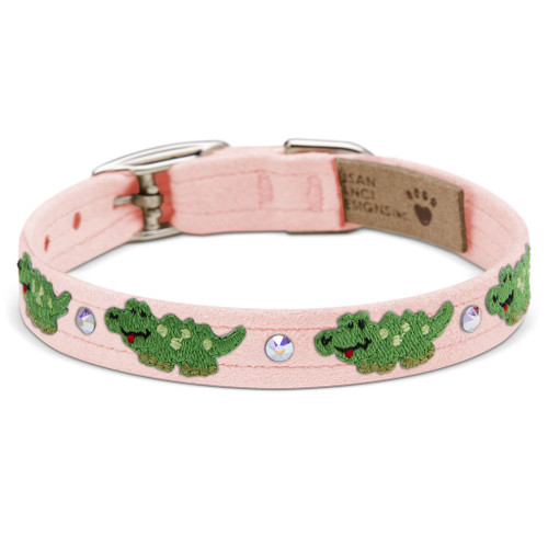 Susan Lanci Green Alligators Collar