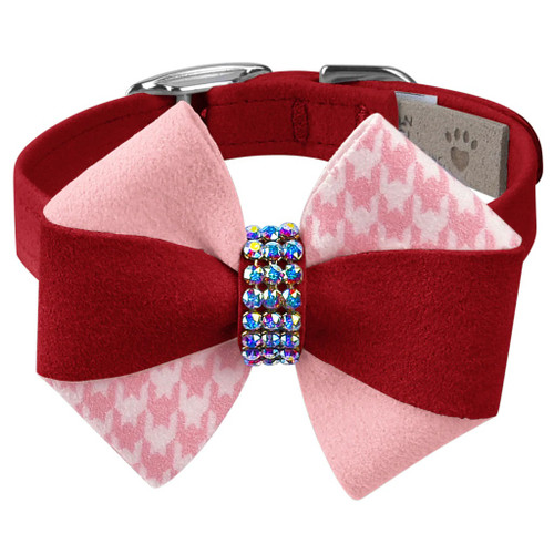 Susan Lanci Strawberry Milkshake Pinwheel Bow Collar