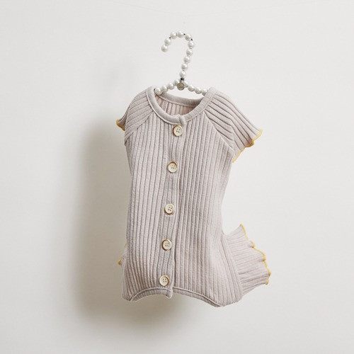 Louisdog Everyday Romper/Grey