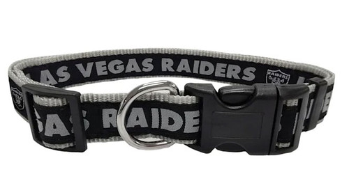 Las Vegas Raiders Ribbon Dog Collar
