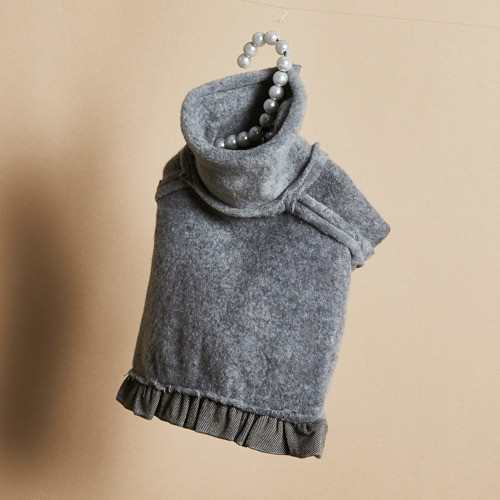 Louisdog Sensible Grey Crop Top