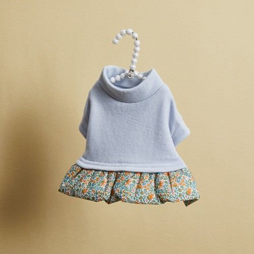 Louisdog Liberty Baby Frill Tee/Sky Blue