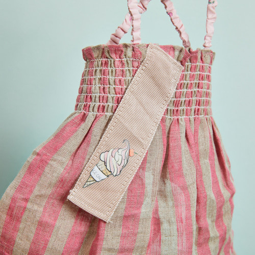 Louisdog Linen Sun Dress/Strawberry Cone Louisdog Linen Sun Dress/Strawberry Cone