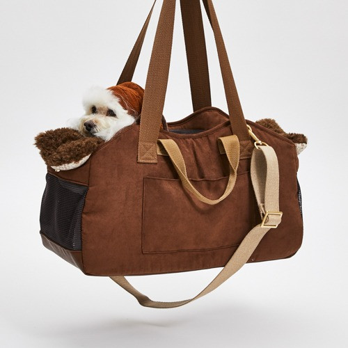 Louisdog Espresso Suede SWAG Bag