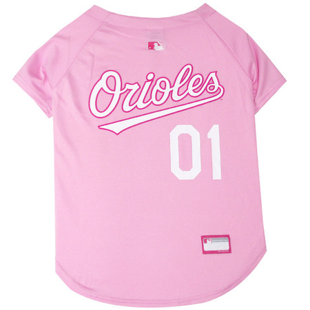  Baltimore Orioles MLB Majestic Our Team Pink Crew