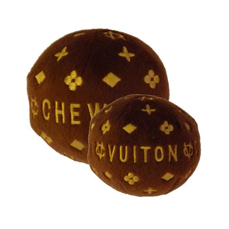 Chewy Vuitton Designer Catch Ball Dog Toy