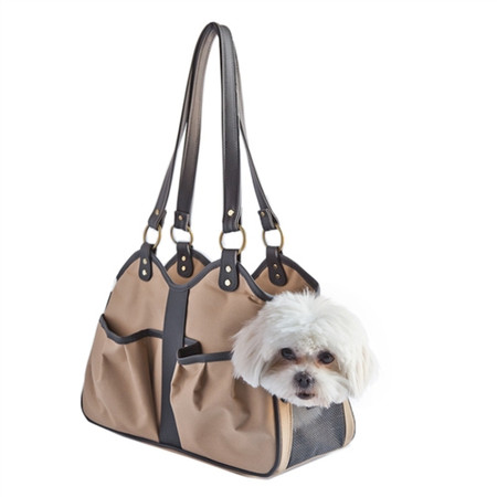 Petote Marlee Bag, Designer Dog Carrier, Quilted Dog Bag, Airline Approved  Petote - Tails in the City