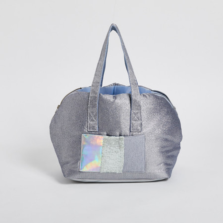 Louisdog Denim Velour Sling Bag