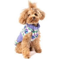 Lavender Flowers Dog Sweater