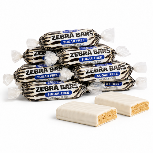 Sugar Free Peanut Butter Zebra Bars