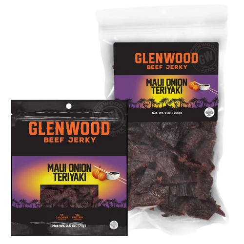 Glenwood Maui Onion Teriyaki Beef Jerky