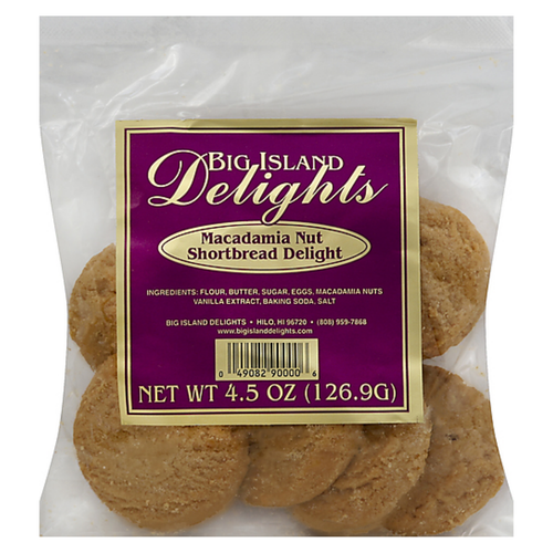 Big Island Delights Shortbread Mac Nut Cookies