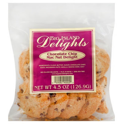 Big Island Delights Chocolate Chip Mac Nut Cookies