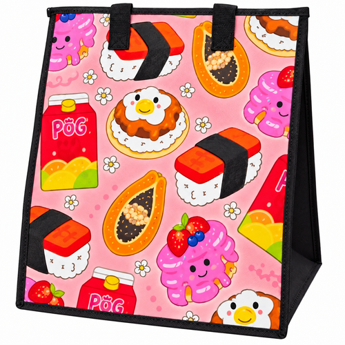 Large Insulated Bag - Musubi & More Pink
