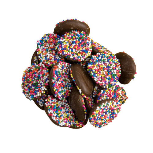 Rainbow Chocolate Snow Caps
