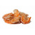 A small pile of dried shrimp displayed on a white background. The shrimp are orange in color with a slightly translucent, rough texture and curled shape, often used as a savory ingredient in Asian cuisines.