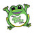 "Bradda" The Lucky Frog Sticker