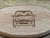 Oval Wooden Keyring with Mk 1 Renault Twingo image engraved on it