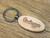 Oval Wooden Keyring with Mk 1 Renault Twingo Logo engraved on it