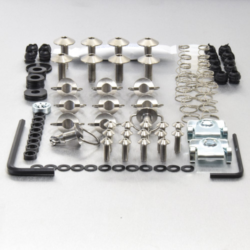 17mm Rainbow Titanium DZUS Quick Release Fastener For Ducati 748 Fairings – 1/4 Turn