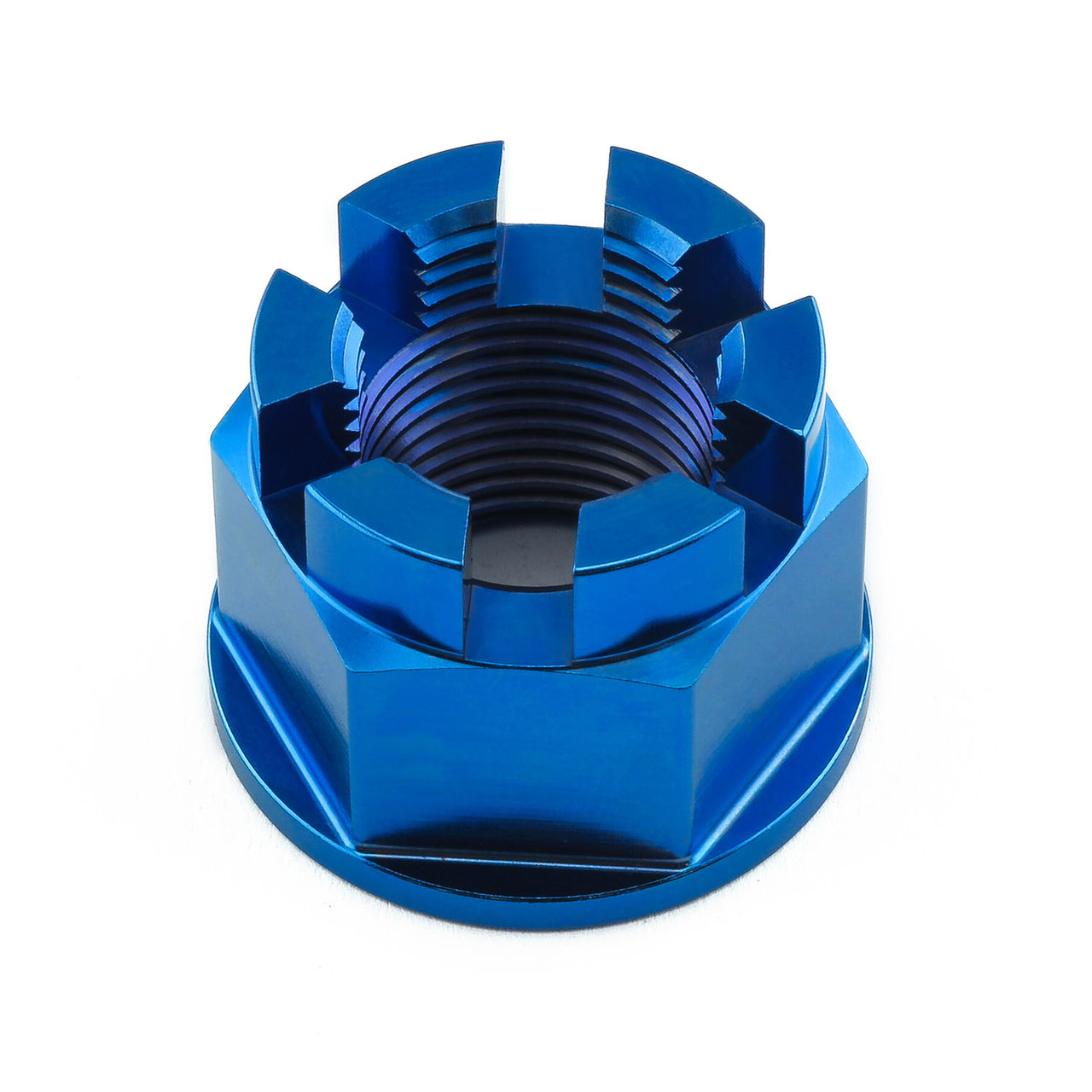 Titanium Flanged Axle Nut M18x(1.50mm) Castellated Rear Wheel